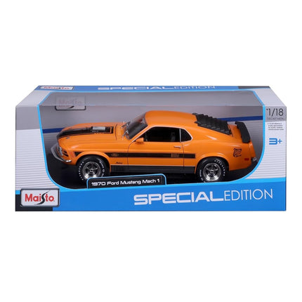 Maisto 1:18 Special Edition 1970 Ford Mustang Mach 1, Orange