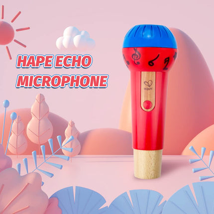 Hape Mighty Echo Microphone | Battery-Free Voice Amplifying Microphone Toy for Kids 1 and Up (Package may vary)