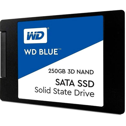 Western Digital WDS250G2B0A WD Blue 3D NAND Internal SSD 2.5 Inch SATA, 250 GB - Black