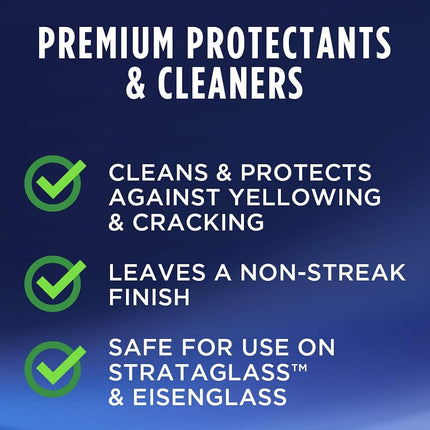 303 Marine Clear Protective Cleaner - Cleans and Protects Vinyl and Plastics, Provides Superior UV Protection, Prevents Yellowing and Cracking, 32oz (30215) Packaging May Vary
