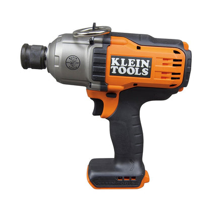 Klein Tools BAT20-7161 Cordless Impact Wrench, 500 ft-lb, Torque, 7/16-Inch Chuck, Variable Speed, Safety Lockout, DeWALT 20V Lithium-Ion Powered
