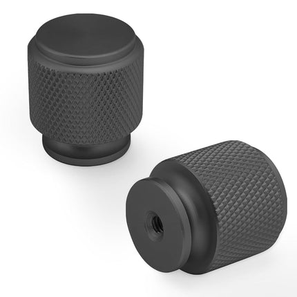 BUKOBYHE 10 Pack Matte Black Kitchen Cabinet Knobs