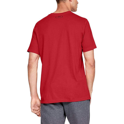 Camiseta de manga corta Under Armour UA Sportstyle Boxed para hombre, Rojo (600)/Steel, XS