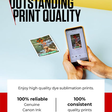 Canon SELPHY RP-108 Ink + Paper Multipack - Genuine Printer Ink Cartridges 2 Pack (2 x Cartridges) & 108 Sheets (100 x 148mm)