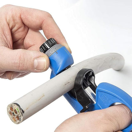 WEICON Cable Stripper No. 4-29 Spiral/Stripping Tool for Spiral Cut/Round Cut/Longitudinal Cut
