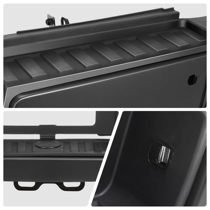 DNA MOTORING Rear Step Bumper Compatible With 2015-2019 Silverado/Sierra 2500HD 3500HD, With Rear Parking Sensor Holes, GM1102563, STEPBUM-10055