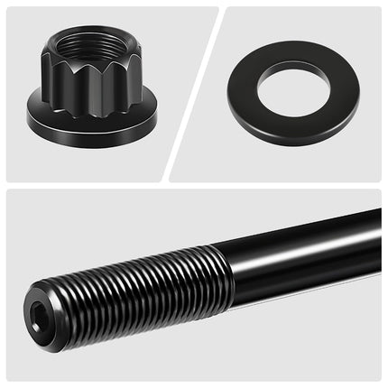 DNA MOTORING Cylinder Head Studs Kit Compatible with 98-10 Dodge Ram 2500 3500 4000 4500 5500/11-18 Ram 2500 3500 4000 4500 5500, With Cummins 5.9L 6.7L 24V Engines, LEPOW-119