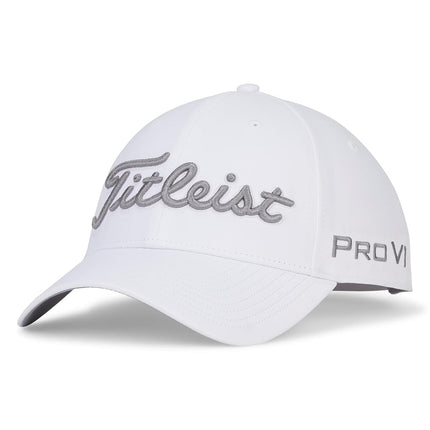 Titleist Men's Standard Tour Performance Golf Hat, White/Gray