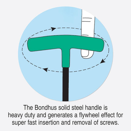 BONDHUS, BT4MM T-Handle BALLDRIVER HEX, 4MM, 13160