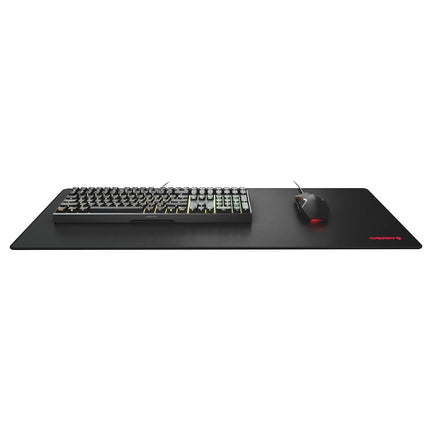 CHERRY MP 2000, Premium Fabric Mouse Pad in XXL (800 x 350 x 5 mm), Smooth Surface for Precision, Stitched Edges, Non-Slip, Rollable, Black