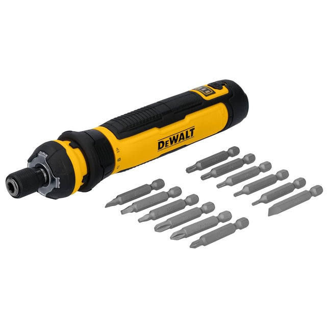 DEWALT Cordless Screwdriver USB Rechargeable with FLEXDRIVE Control and Screwdriver Bit Set, Electric Screwdriver Cordless with LED Light (DWHT66719)