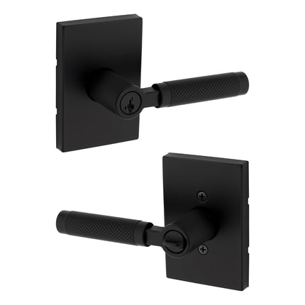 Kwikset Prava Entry Door Handle with Lock and Key,