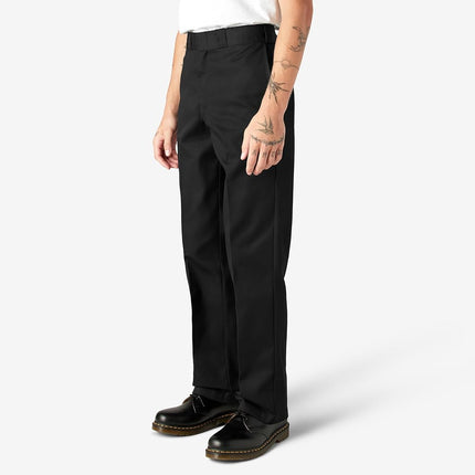 Dickies Pantalones de trabajo originales 874 para hombre, casual de negocios, color negro, 28W x 30L