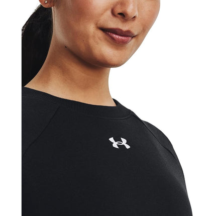 Under Armour Womens Rival Fleece Crew Black XS