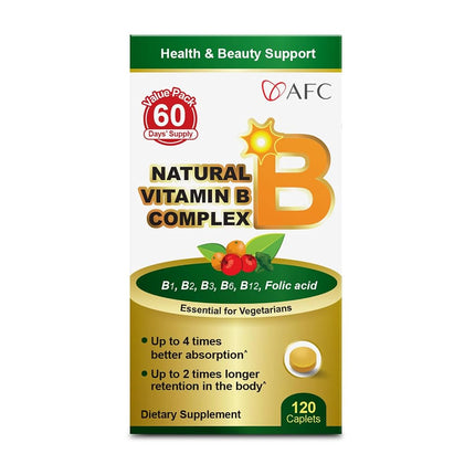 AFC Japan Vitamin B Complex - Stress, Energy, Immunity -120 capsules