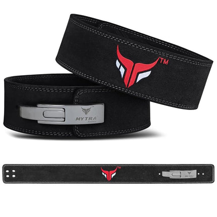 Mytra Fusion Weight Lifting Belt Powerlifting Lever Belt for Intense Strength Training (Black, Small)