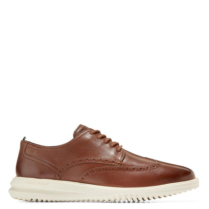 Cole Haan Men's Grand+ Wingtip Oxford, Light Brown and Ivory, 9.5 UK