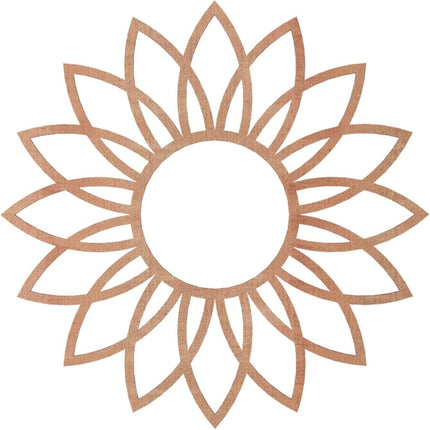 Ekena Millwork CMWP20X20X0375DACH Daisy Wood Fretwork Pierced Ceiling Medallion, 20"OD, Cherry