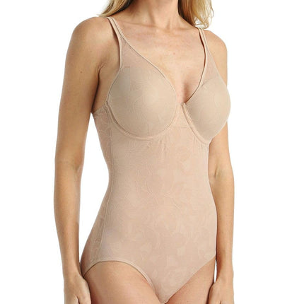 Bali Women's 6552 Shapewear Bodysuit, Nude, 75C