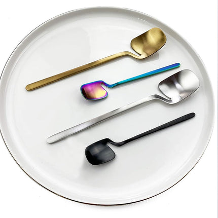 JASHII Silverware Set Satin Finish 24-Piece Stainless Steel Flatware Set Kitchen Utensil Set Service for 6 Tableware Cutlery Set Dishwasher Safe (Matte Silver)