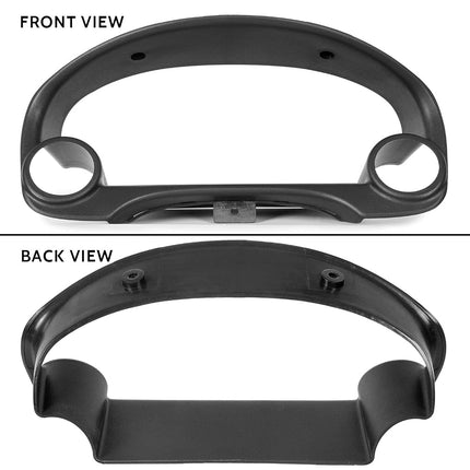 ECOTRIC Dual Gauge Cluster Bezel 52mm-60mm Compatible with 1996-2000 Honda Civic