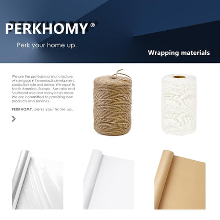 PH PERKHOMY Jute Twine String - 3600 FT Natural Thin Twine for Craft, Gardening, Gift Wrapping, Art, Wedding, Home Decoration, Packing, Christmas - 2mm (3Ply)