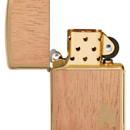 Zippo Woodchuck Flame Zippo Woodchuck USA Flame Lighter, Brown, one Size