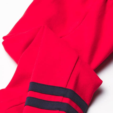 The Children's Place et pantalon de jogging en molleton rayé pour petit garçon, lot de 2, rouge/gris chiné simple, 18-24 mois
