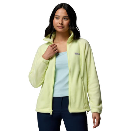 Columbia Women's Benton Springs Full Zip Fleece Jacket, Citron Haze, 2X
