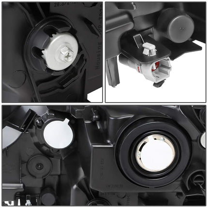 DNA MOTORING HL-OH-TRAV416-BK-AM Factory Style Projector Headlight Lamp Set Replacement