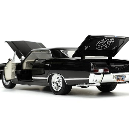 Jada 32250 Supernatural 1967 Impala SS Sport Sedan With Dean Winchester Figure 1:24 Scale Diecast Model Car