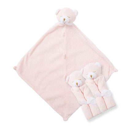 Angel Dear Three of A Kind Blankie, Pink Bear