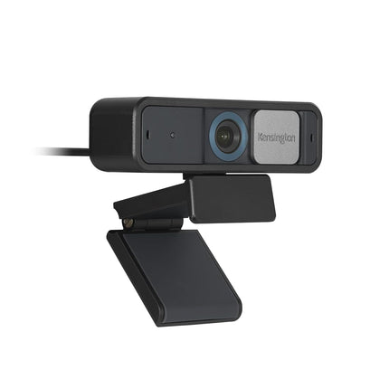 Webcam Kensington W2050 Pro 1080p avec autofocus, alimentation USB, 2 microphones intégrés avec réduction de bruit, objectif grand angle HD avec zoom, caméra PC pour visioconférences individuelles ou de groupe (K81176WW)