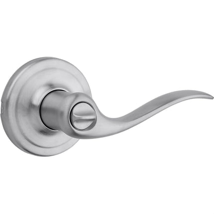 Kwikset 97402-906 Tustin Entry Lever, Satin Chrome