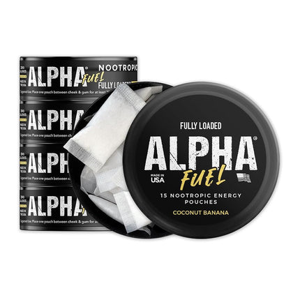 Fully Loaded Alpha Fuel Nootropic Pouches (Coconut