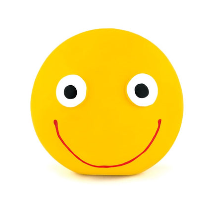 Chiwava 4 Pack 2.8'' Latex Squeaky Dog Toy Smiley Face Balls Interactive Fetch Play for Small Dogs