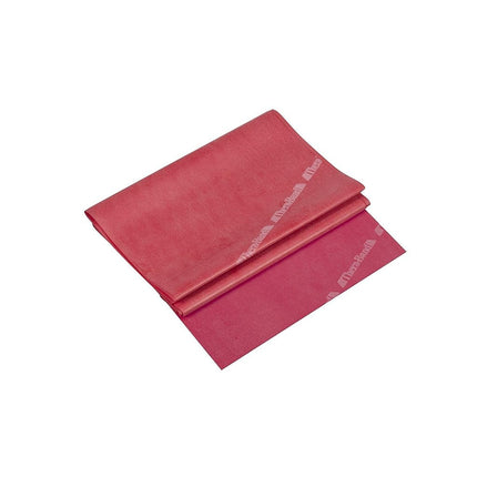 TheraBand Resistance Bands, 5 Foot, 15 Count Professional Latex Elastic Bands For Upper & Lower Body Exercise, Physical Therapy, Lower Pilates, At-Home Workouts, & Rehab, Medium Red, Beginner Level 3