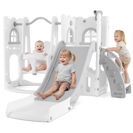OLAKIDS Toddler Slide and Swing Set, 7 in 1 Kids I
