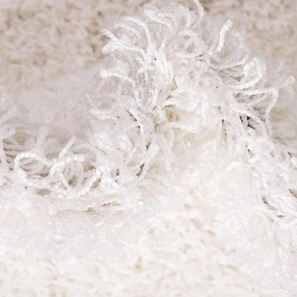 Unique Loom Solo Solid Shag Collection Area Rug- Modern Plush Rug Lush & Soft (6' 0 x 9' 0 Rectangular, Snow White)