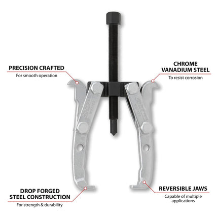 PERFORMANCE TOOL W87122 3-1/4-Inch Reach x 4-Inch Spread 2-Jaw Gear Puller