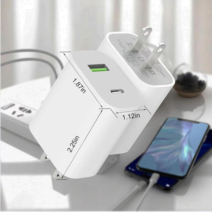 VNUUUXO 2 Charging Blocks Dual USB Port with Power Supply