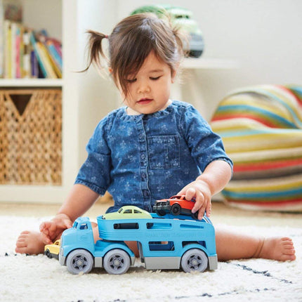 Green Toys Car Carrier Vehicle Set Toy, Blue