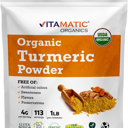 Vitamatic Certified USDA Organic Turmeric Powder 1