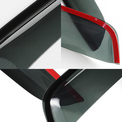 DNA MOTORING Tape-On Window Visor Deflector Rain/Sun Guard Compatible with 17-23 Subaru Impreza Hatchback, WVS-279