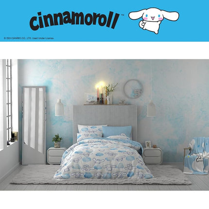 Franco Comforter and Sheet Set, Microfiber, Cinnamoroll, 5 Piece Twin Size