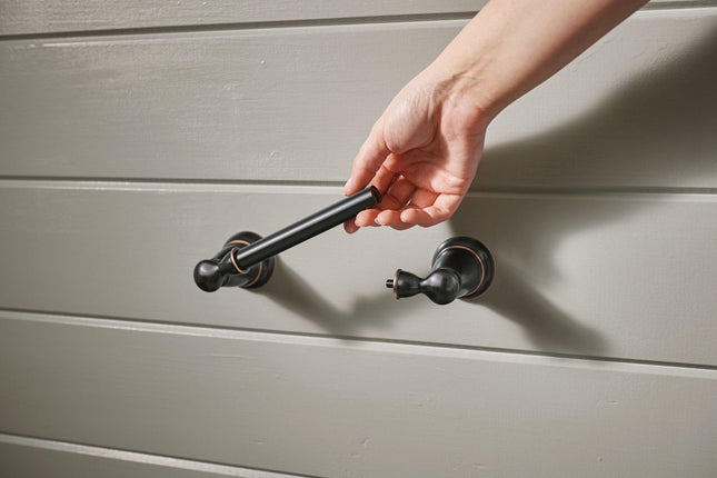 Moen Y2608BRB Banbury Pivoting Paper Holder, Mediterranean Bronze by Moen