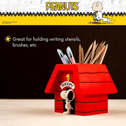 Collectibles Peanuts Snoopy Toothbrush Holder - Makeup Brushes/Pens Tumbler, (Officially Licensed Product) by Franco