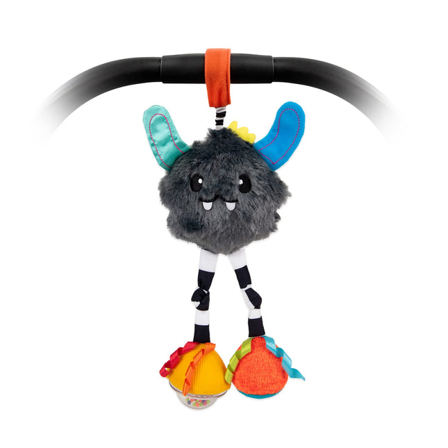 Jouet hochet Sassy Confetti Yéti | Jouet de développement suspendu et attachable | Dès 0 mois et plus