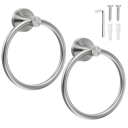 SetSail Towel Holder for Bathroom Wall Silver Towe