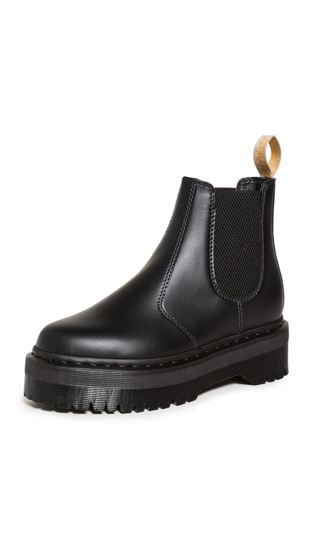 Dr. Martens Women's V 2976 Quad Chelsea Boot, Blac